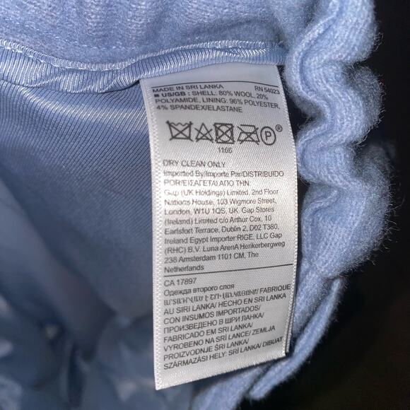 Banana Republic Wool High Waist Wide Leg Preppy Casual Slacks Pants sz 8 NWTs - Picture 7 of 10